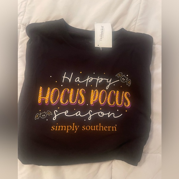 Simply Southern Hocus Pocus Halloween Shirt Women’s Size XL NWT Long Sleeve - Picture 2 of 5
